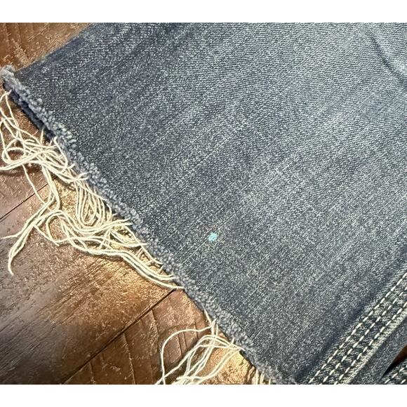 Vigoss Bootcut Jeans Women’s Size 27 27x33 Denim Stretch Distressed Raw Hem - Picture 15 of 16